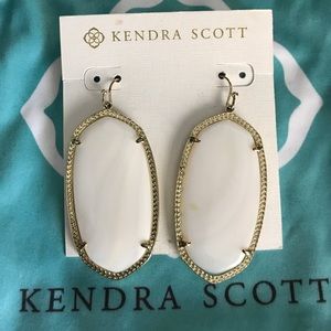 Kendra Scott white pearl Danielle Earrings